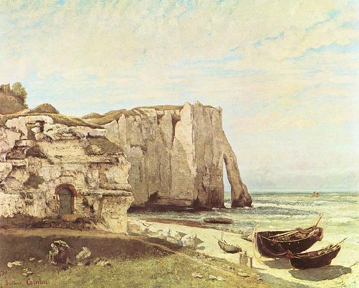 Gustave Courbet Die Keste von Etretat France oil painting art